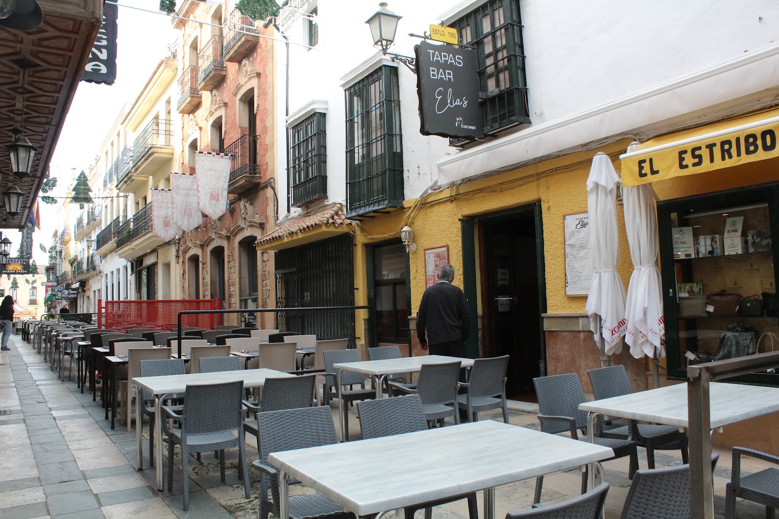 Fachada de Tapa's Bar Elias, Calle Nueva, Ronda